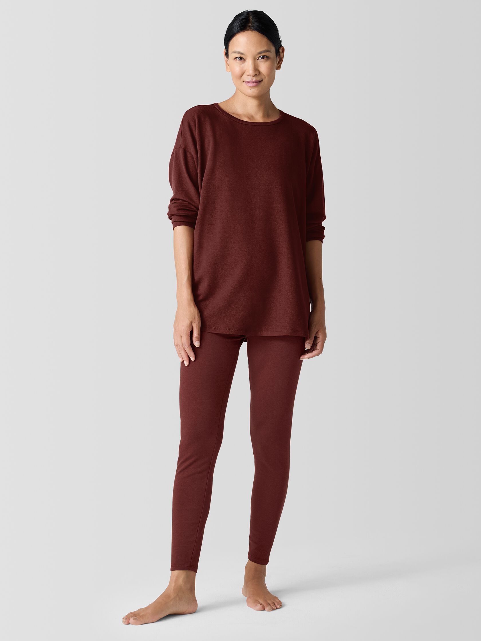 Cozy Brushed Terry Hug High-Waisted Leggings