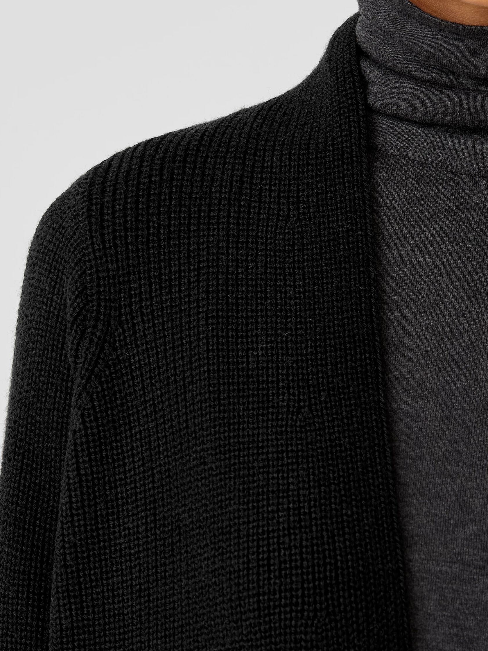 Merino Long Cardigan in Responsible Wool