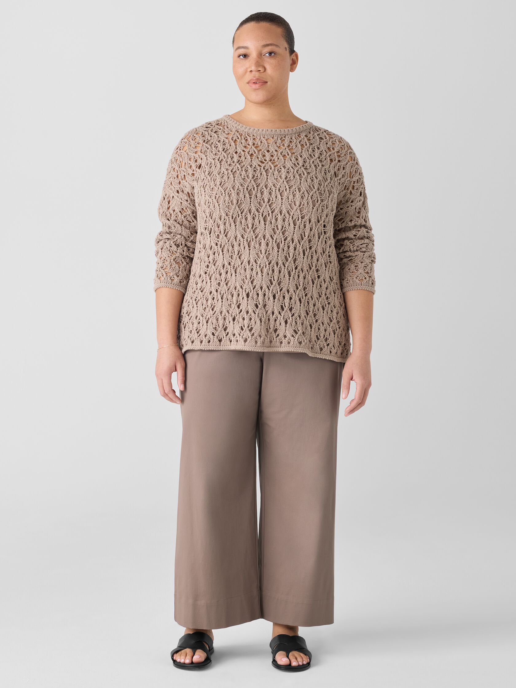 Peruvian Organic Cotton Cord Crew Neck Top