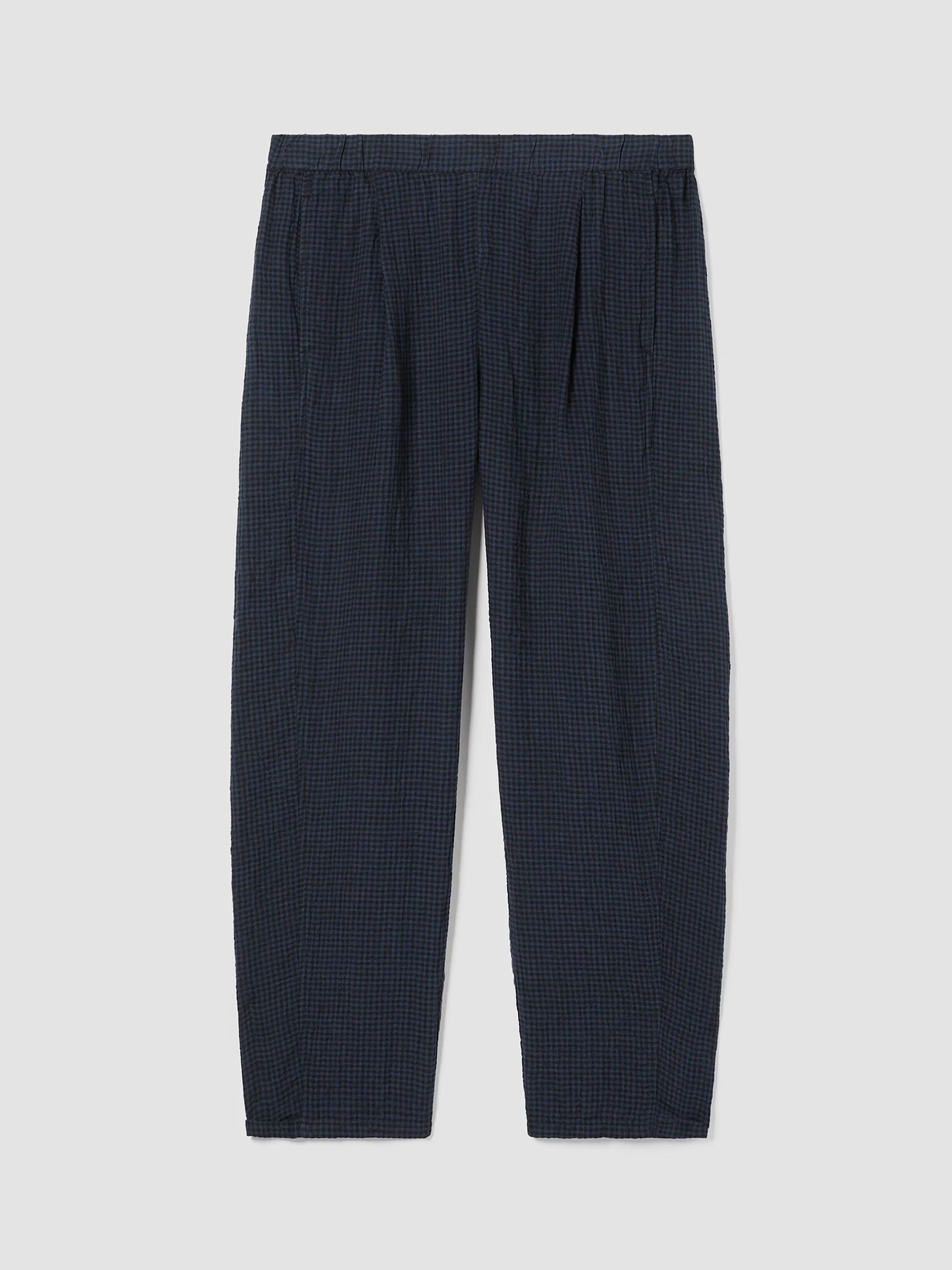 Puckered Organic Linen&nbsp;Lantern Pant