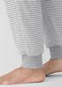 Striped Organic Cotton Interlock Jogger Sleep Pant