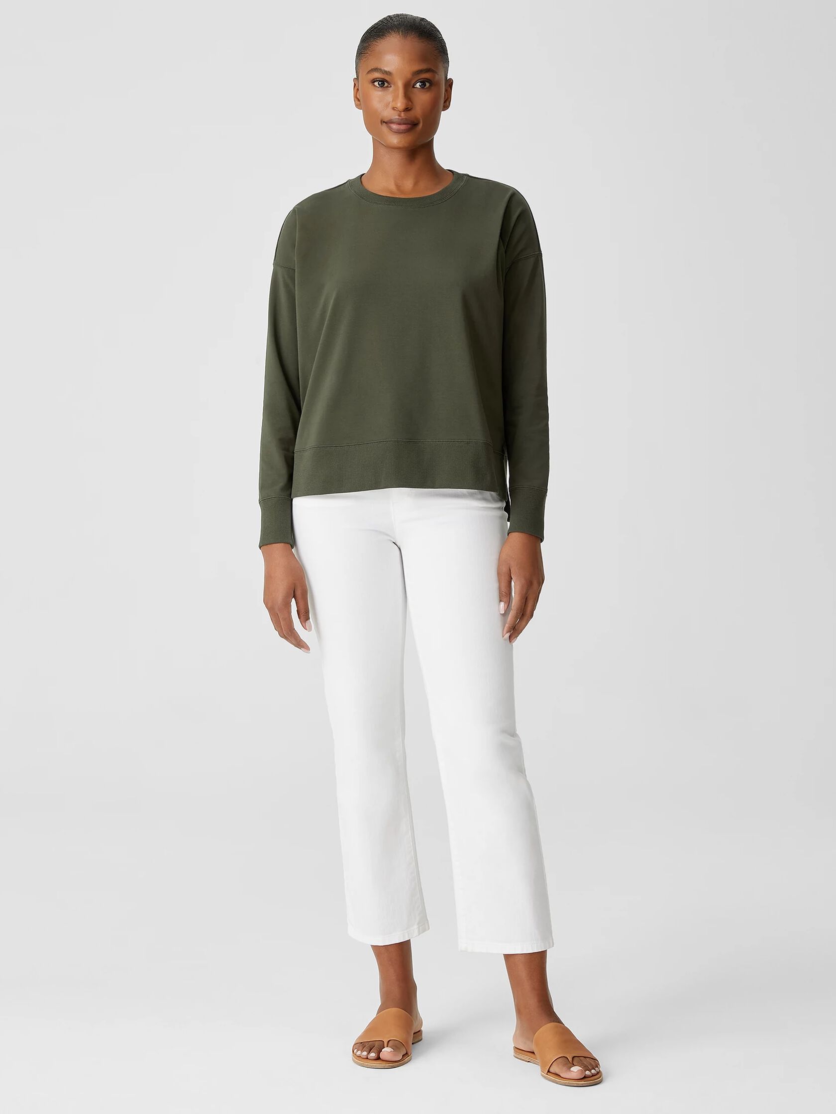 Organic Pima Cotton Stretch Jersey Box-Top