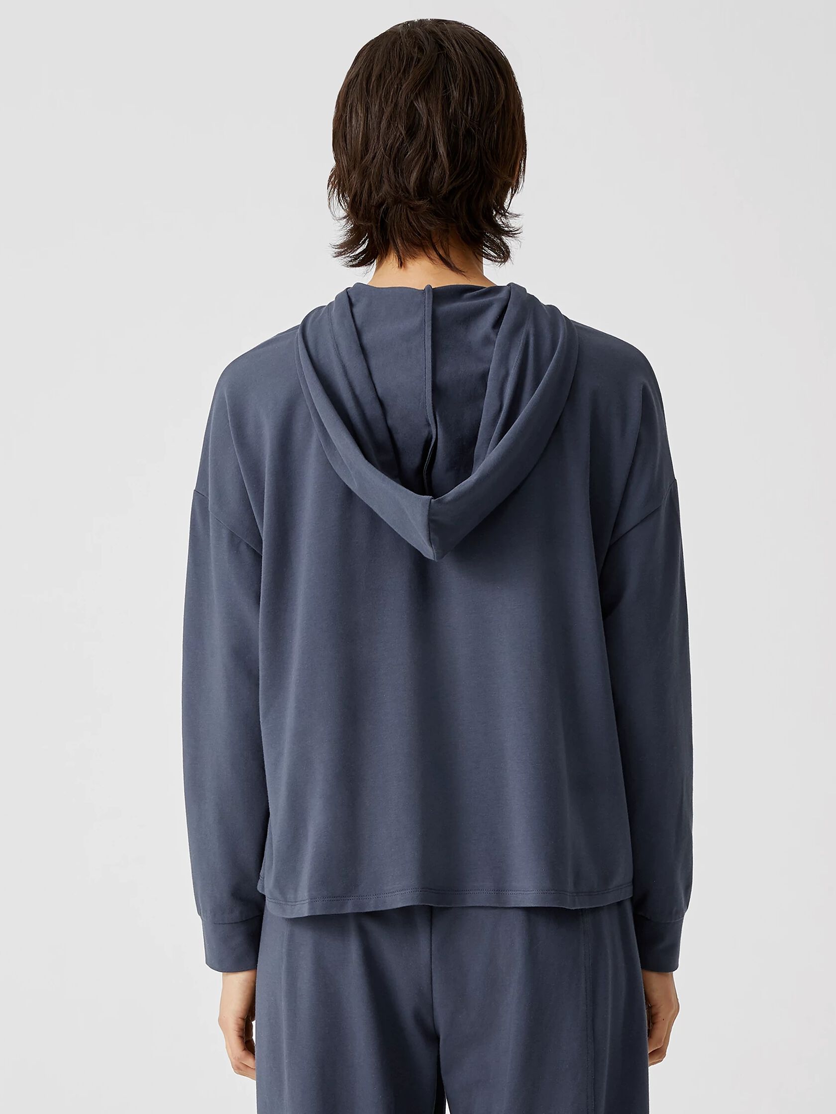 Traceable Organic Cotton Jersey Hooded Top