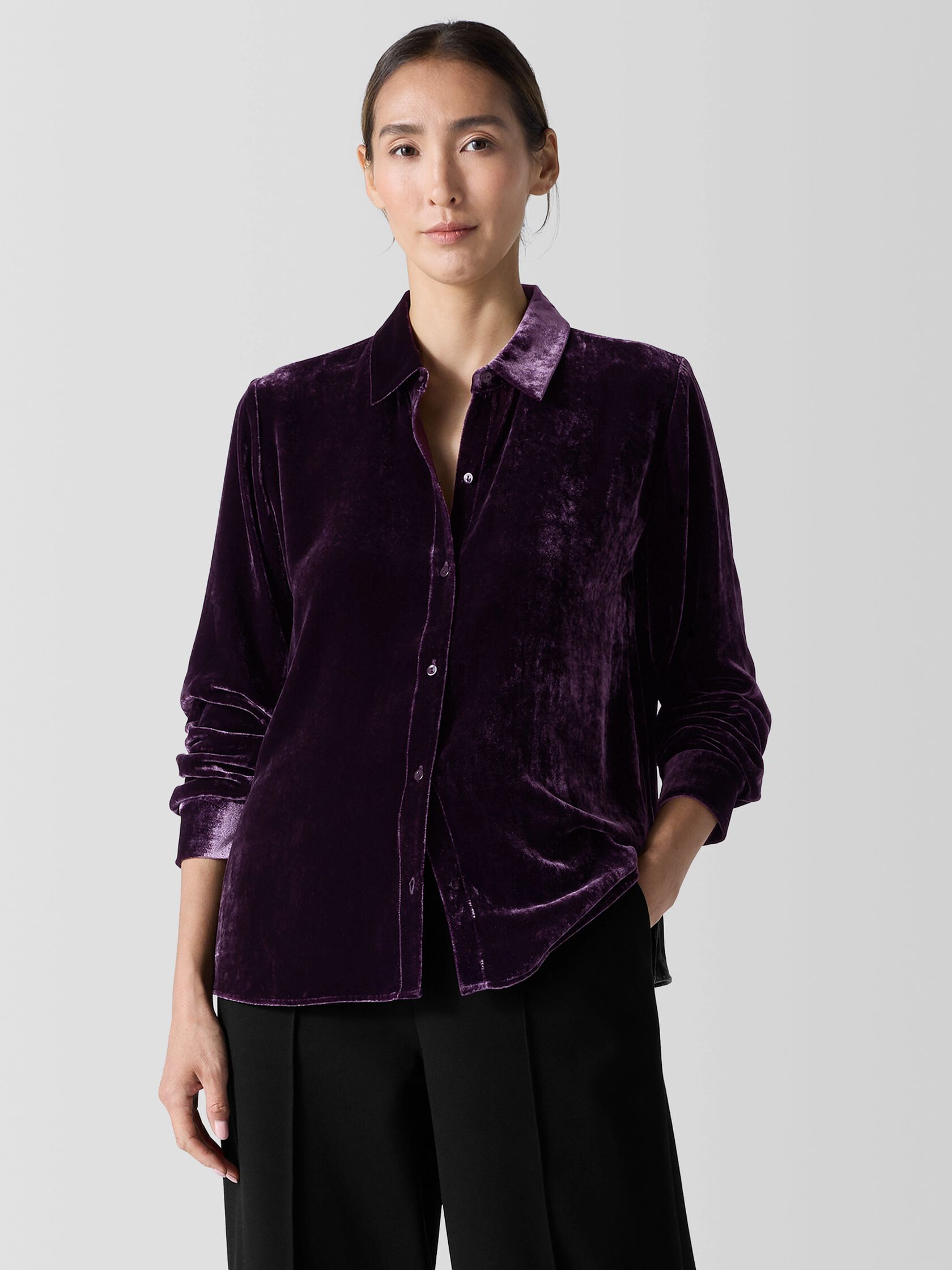 Velvet Classic Collar Shirt