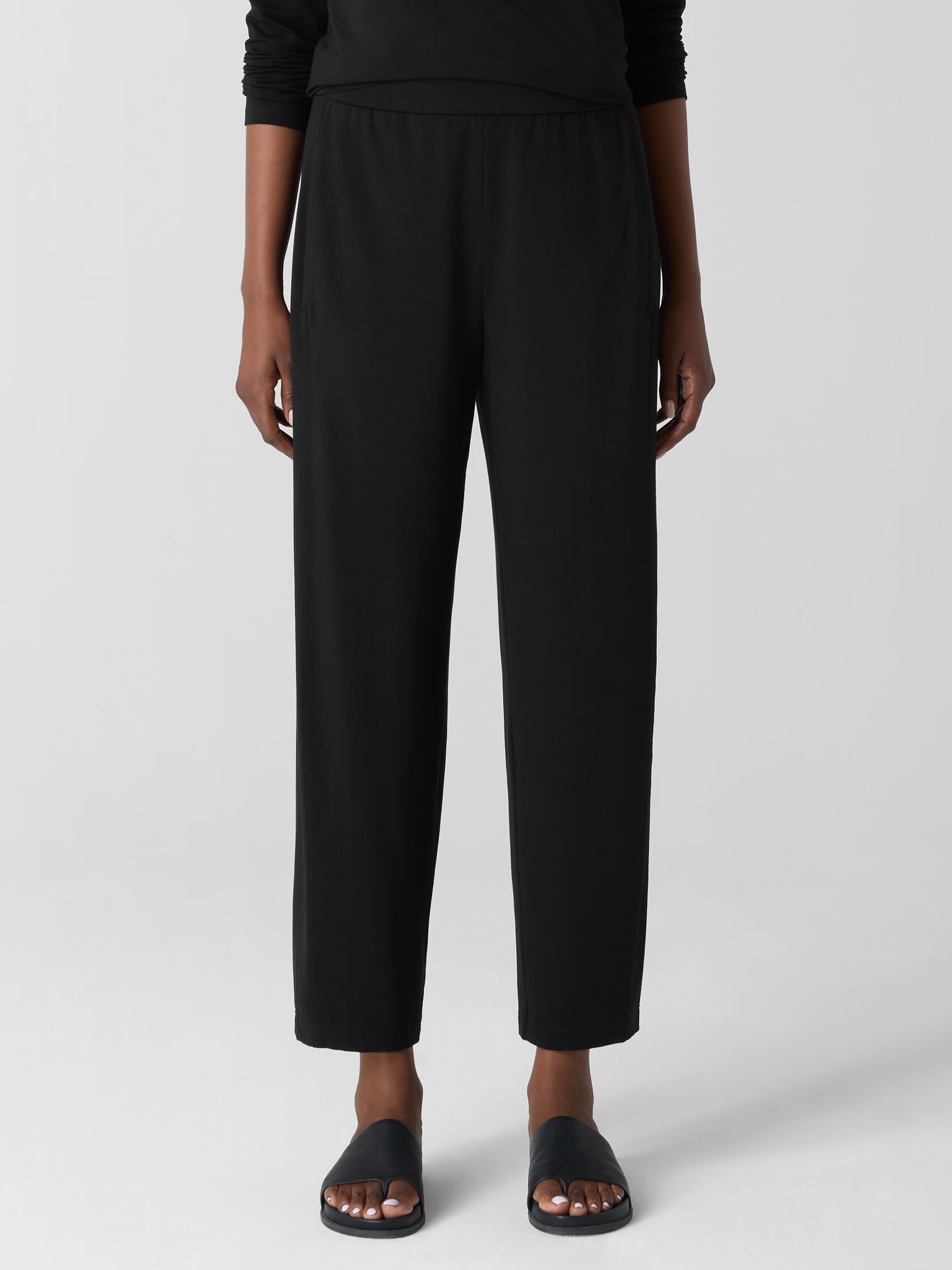 Stretch Jersey Knit Lantern Pant