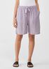 Puckered Organic Linen Shorts
