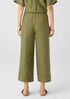 Washed Organic Linen Delave Wide-Leg Pant