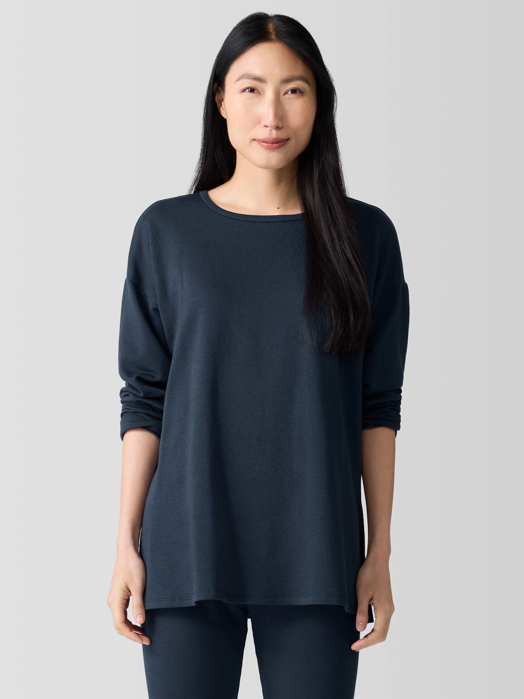 Cozy Brushed Terry Hug Long Box-Top