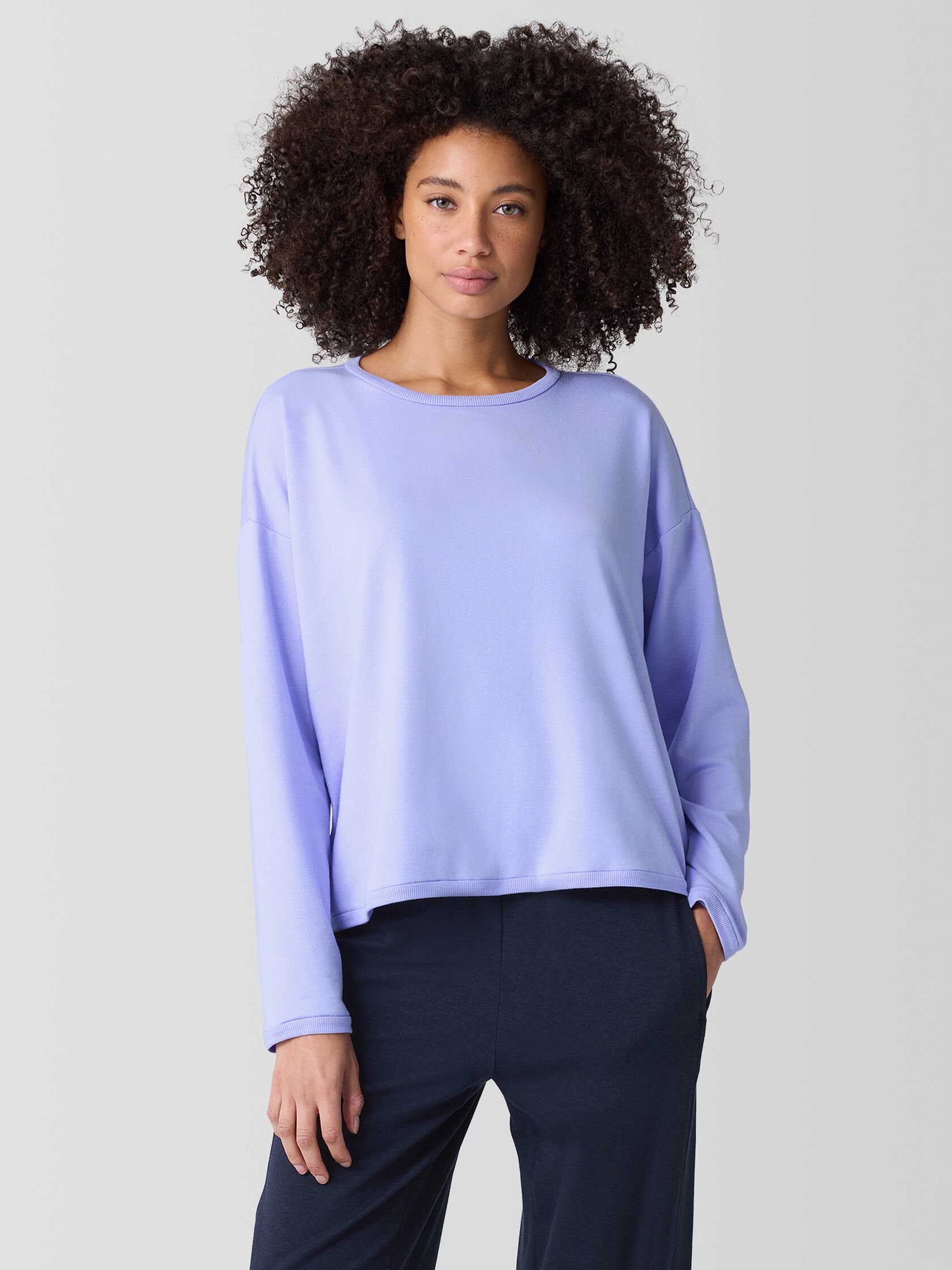 Cozy Brushed Terry Hug Box-Top