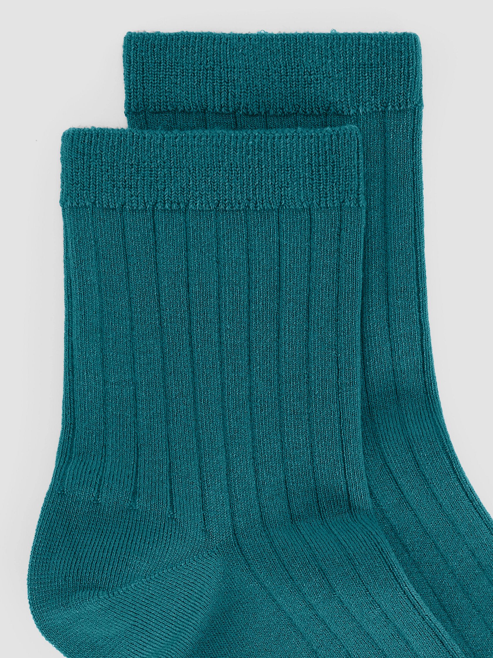 Rib Short Crew Sock