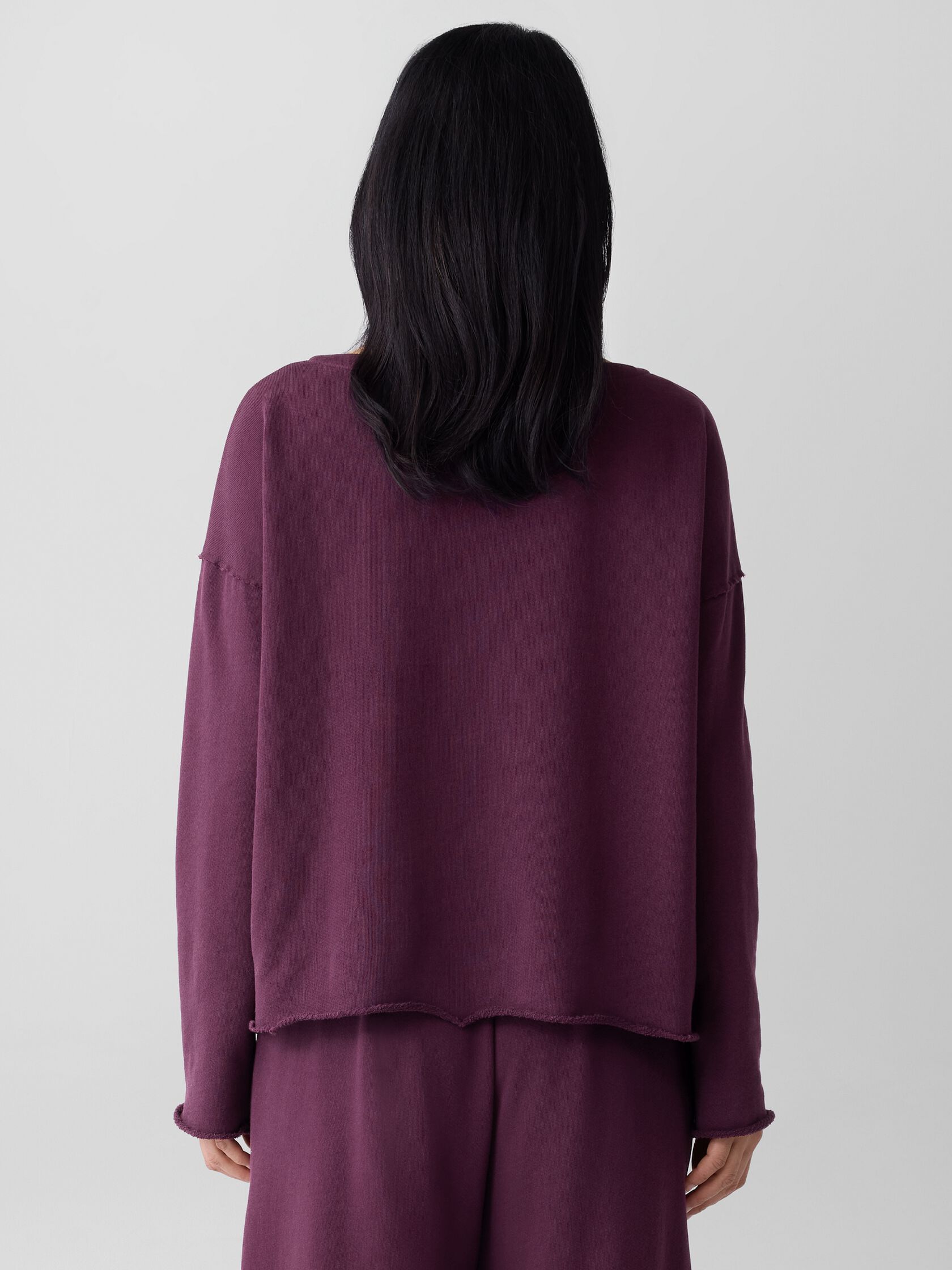 Lightweight Organic Cotton Terry Box-Top