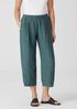 Washed Organic Linen Delave Lantern Pant