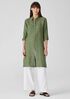 Washed Organic Linen Delave Shirtdress