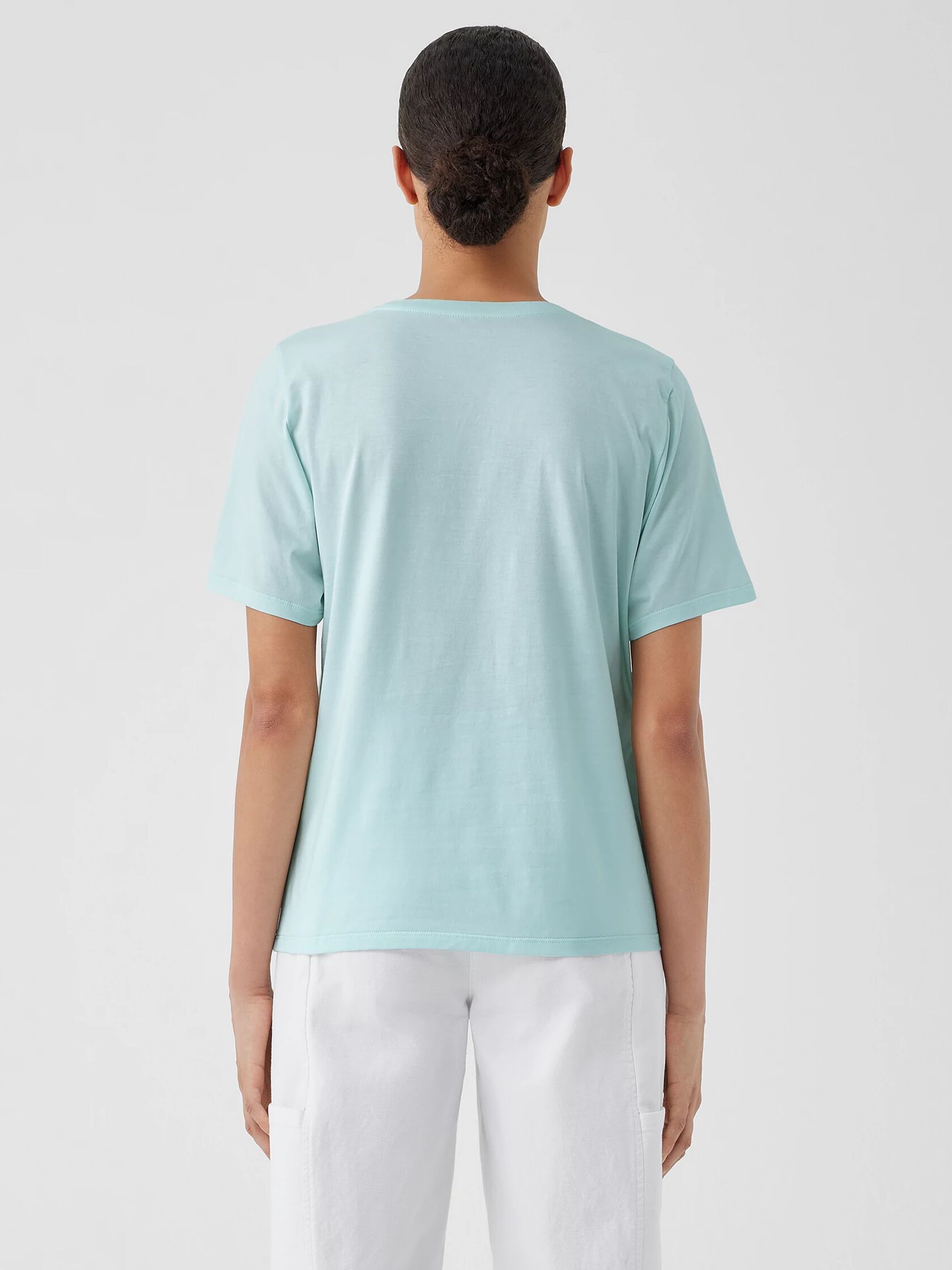 Organic Pima Cotton Jersey&nbsp;Round Neck Tee