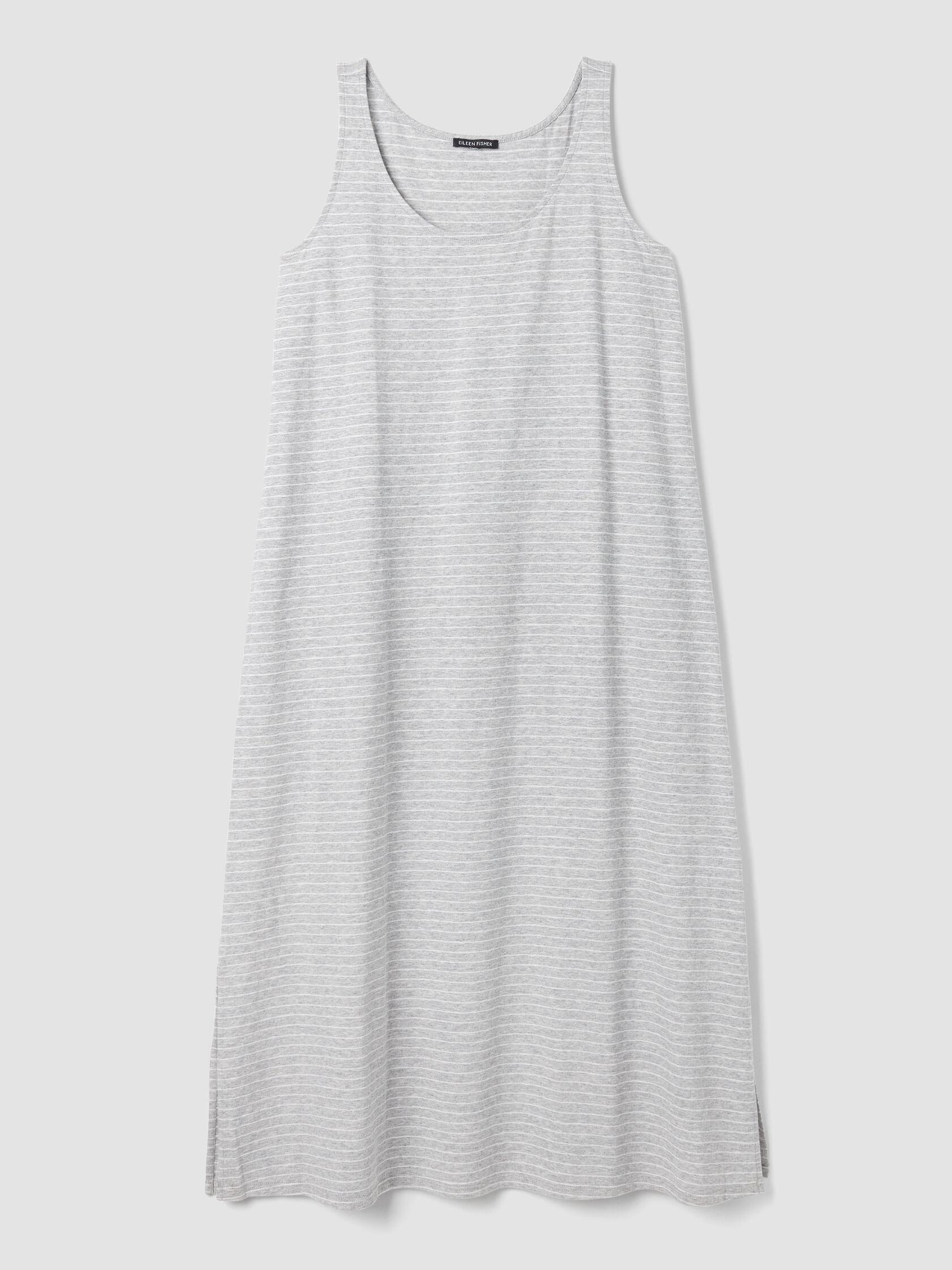 Striped Organic Cotton Jersey Tank Sleep Dress