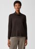 Ultrafine Merino Scrunch Neck Top in Responsible Wool
