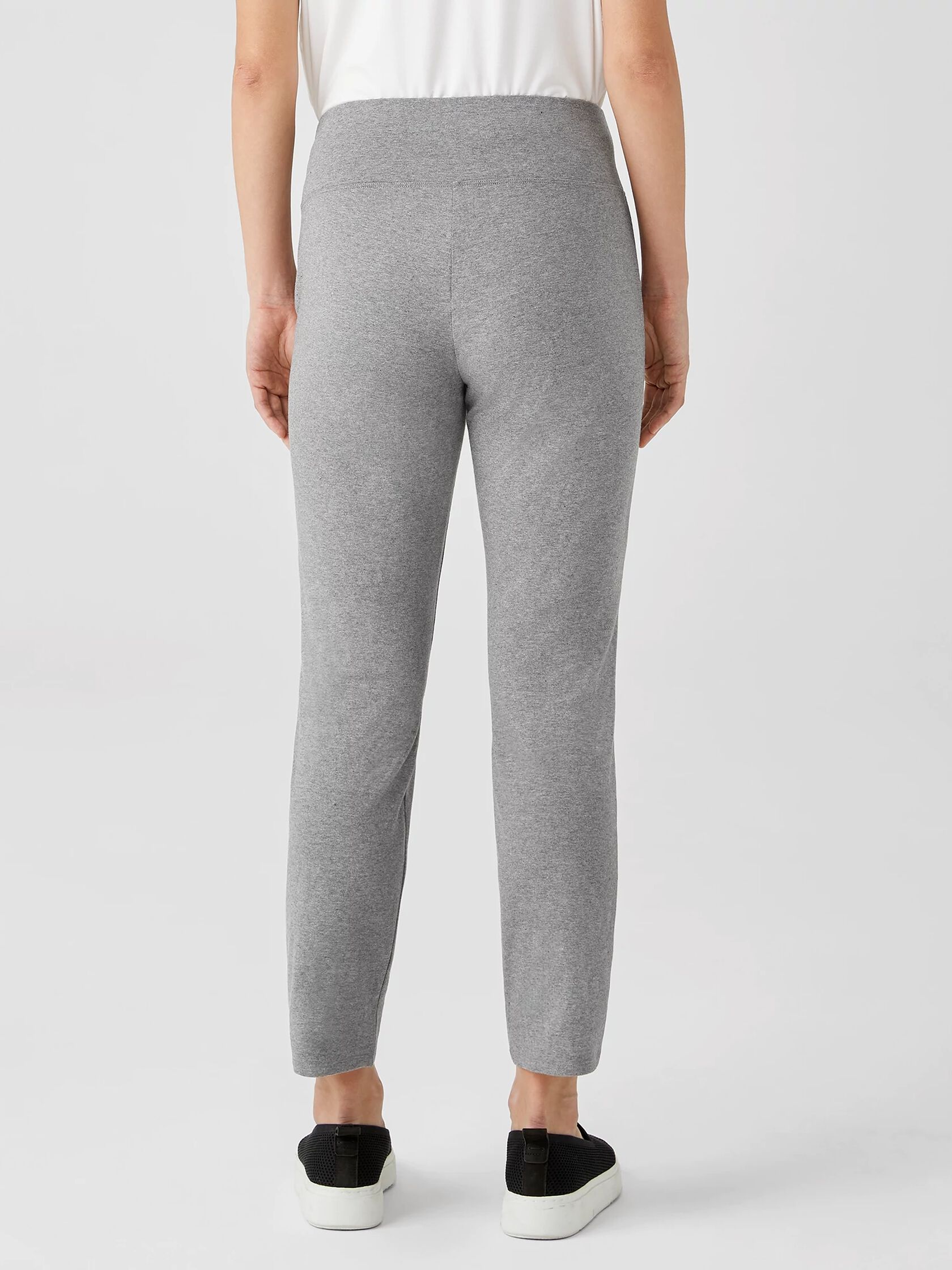 Heathered Organic Cotton High-Waisted Pant
