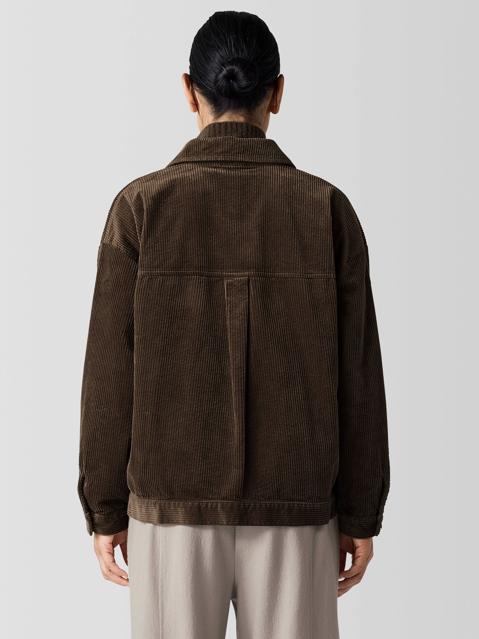 Organic Cotton Corduroy Classic Collar Jacket