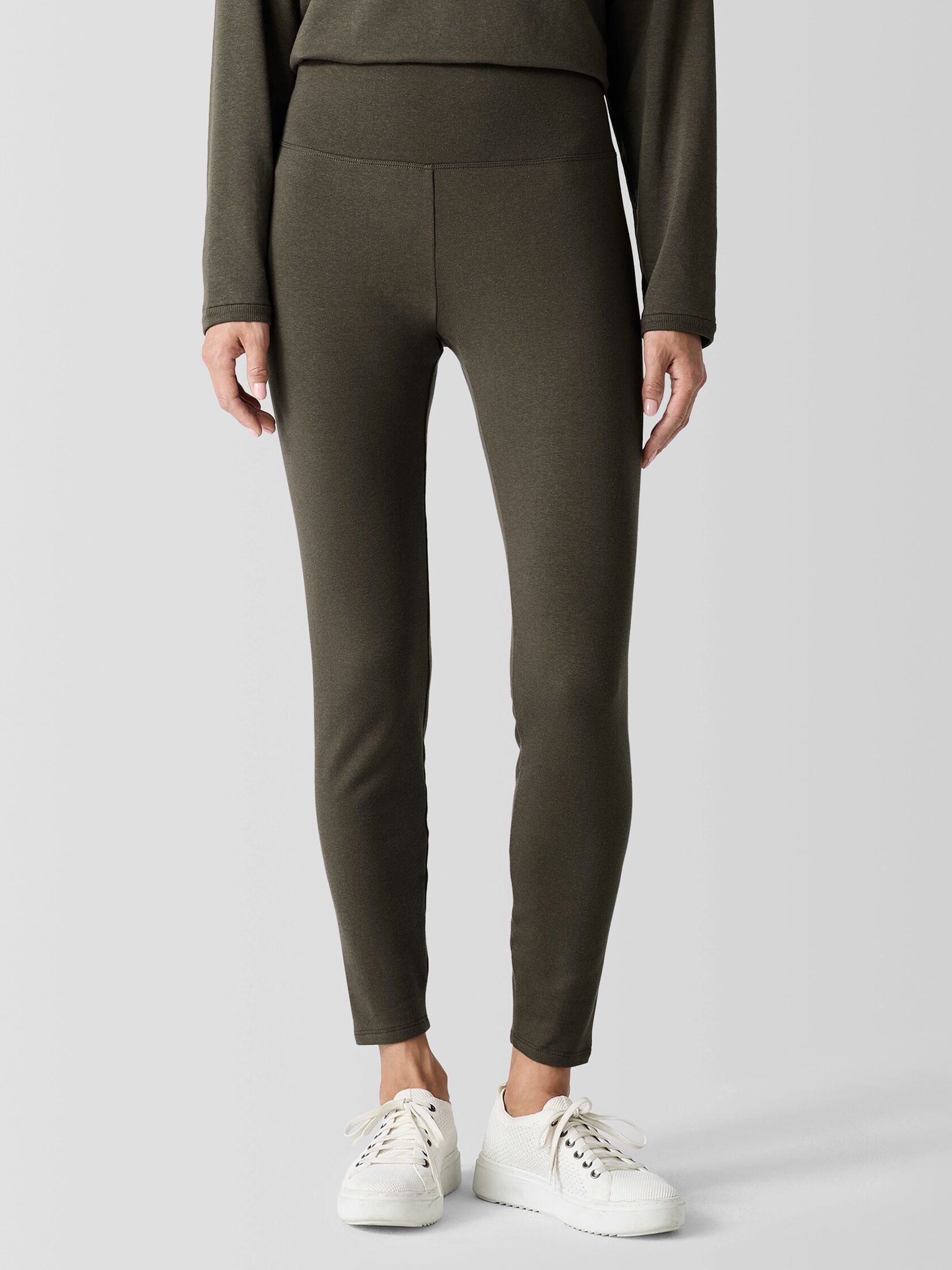 Cozy Brushed Terry Hug High-Waisted Leggings