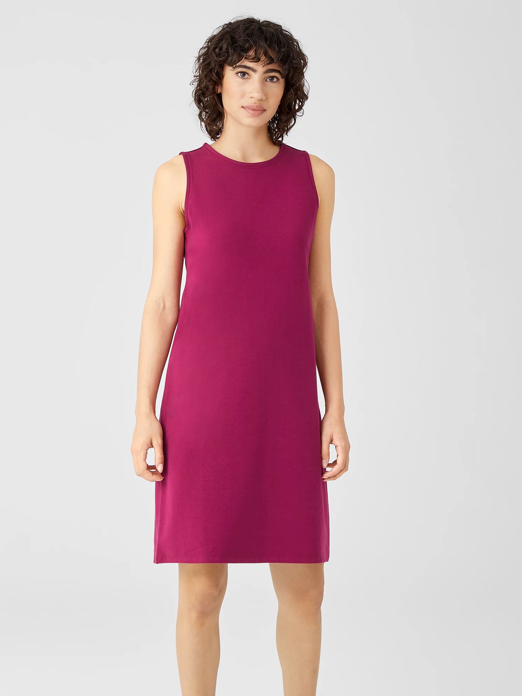 Organic Pima Cotton Stretch Jersey Tank Dress