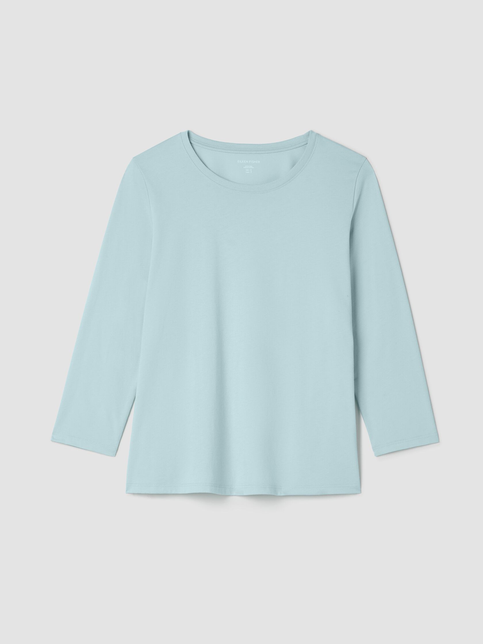 Organic Pima Cotton Jersey 3/4-Sleeve Tee