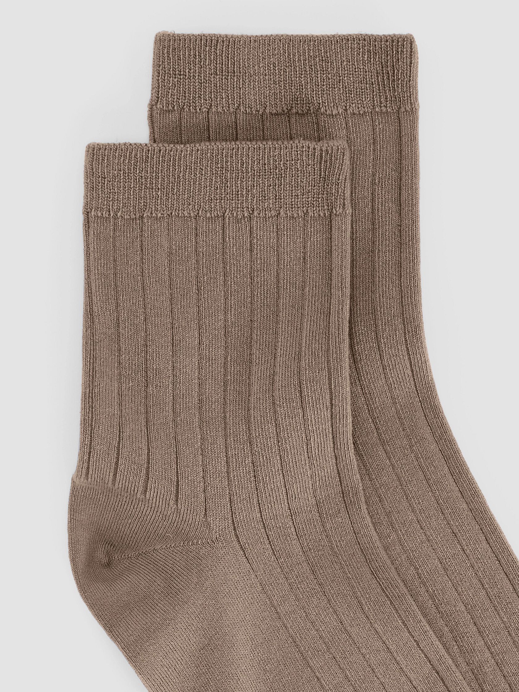 Rib Short Crew Sock