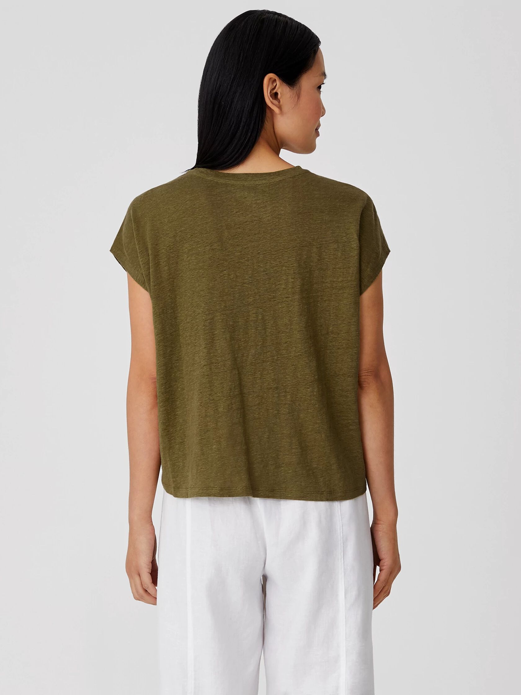 Organic Linen Jersey Square Top