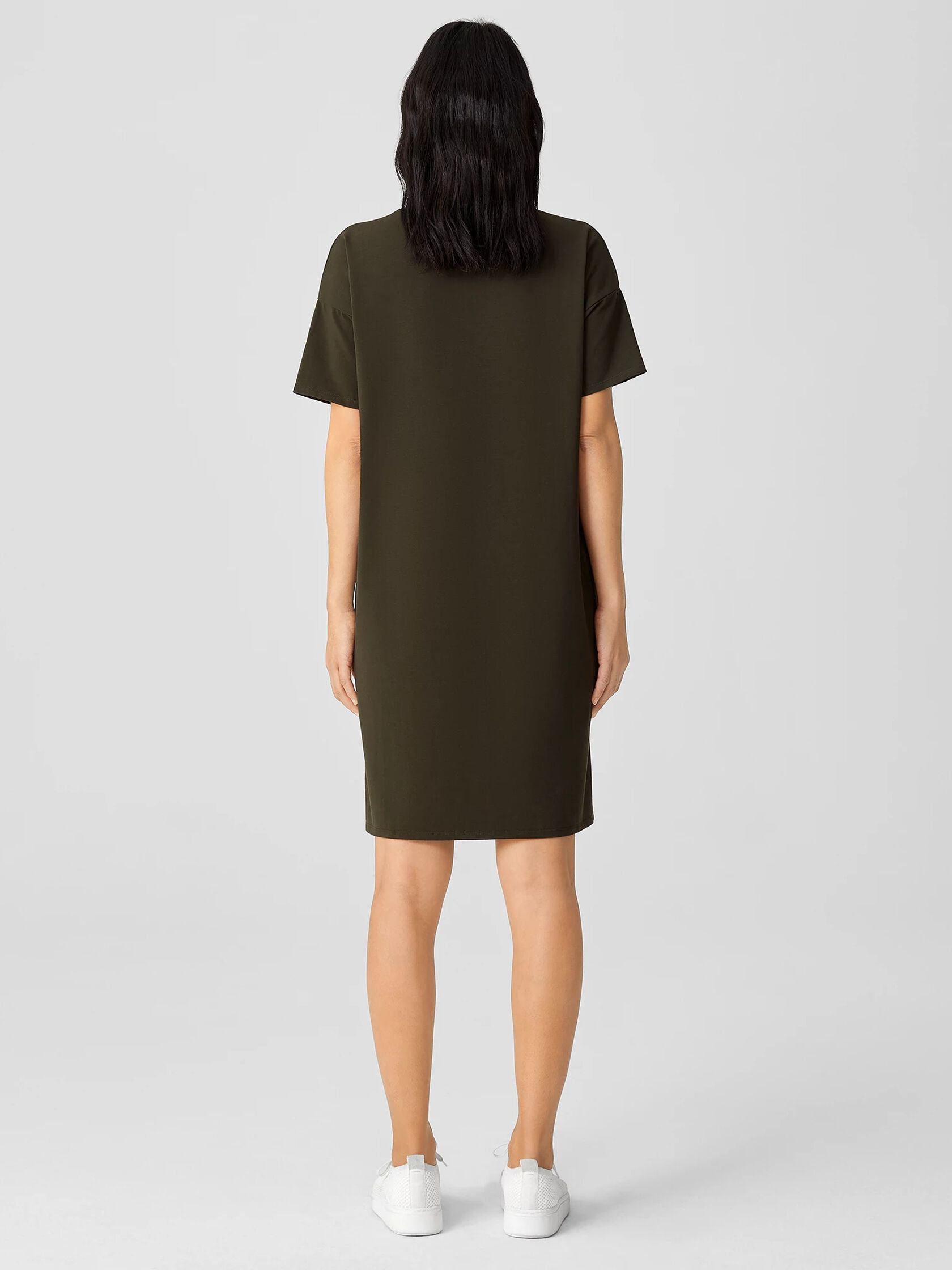 Organic Pima Cotton Stretch Jersey T-Shirt Dress