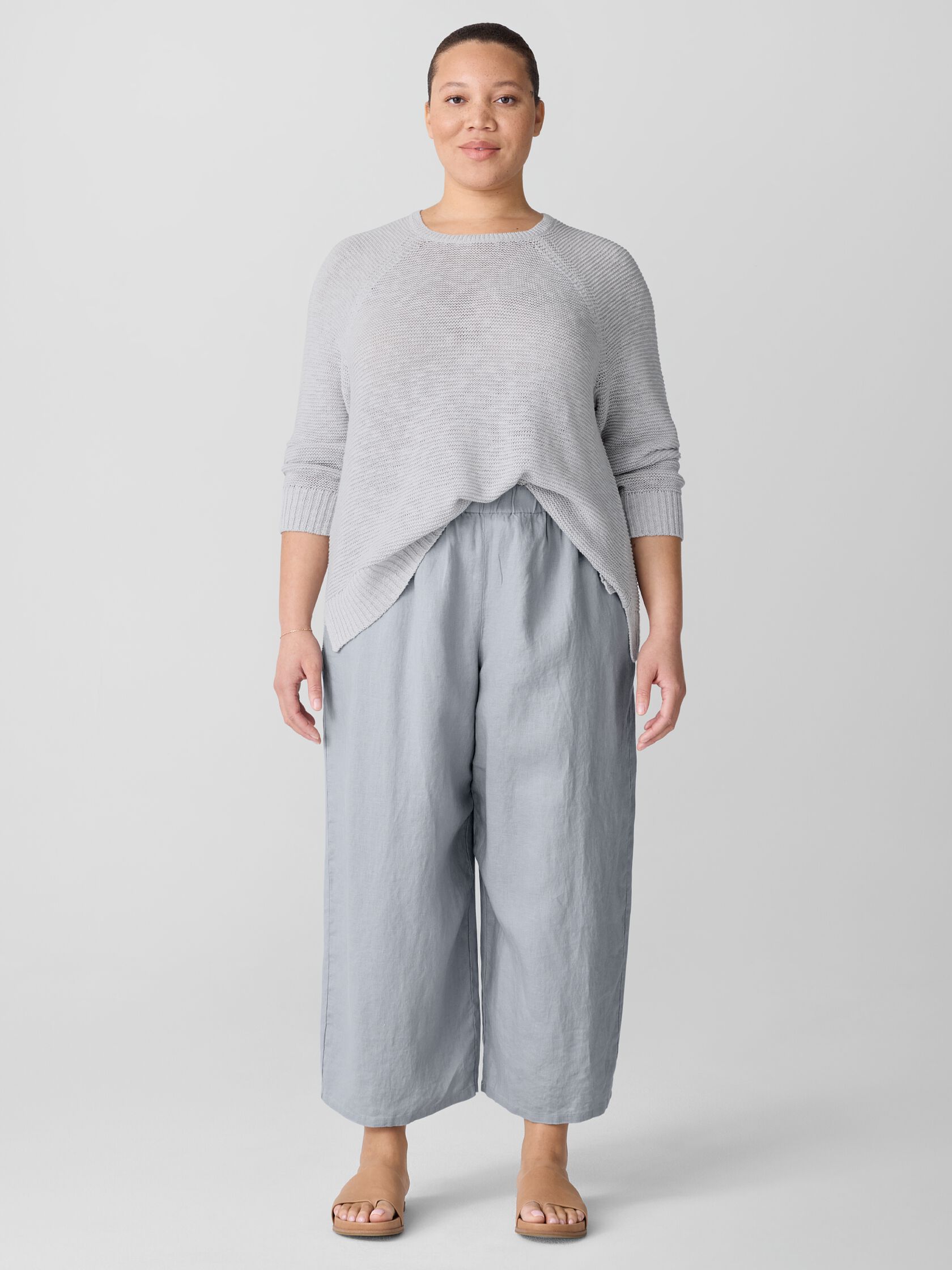 Organic Linen Wide-Leg Pant