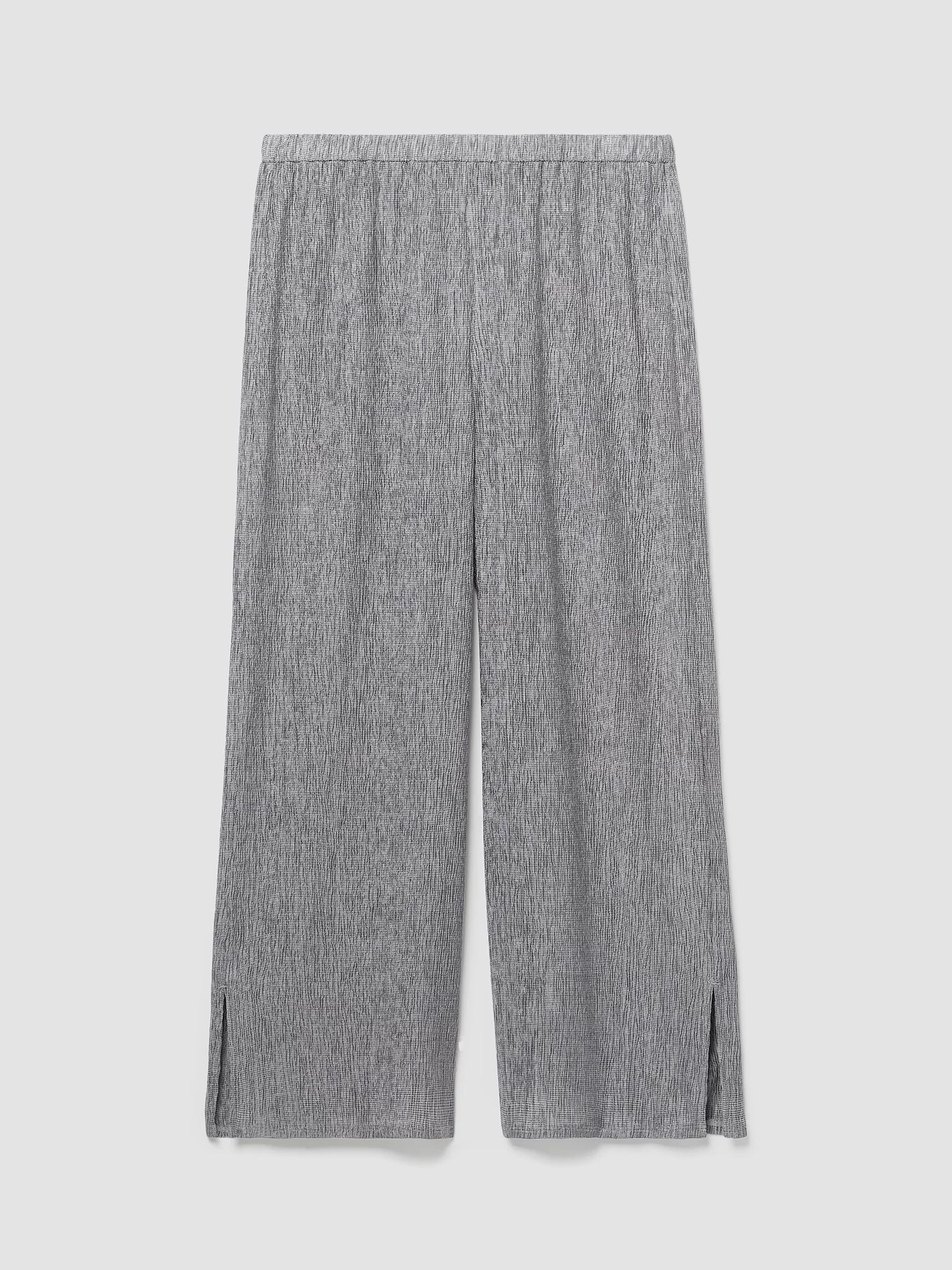 Woven Pliss&eacute; Wide-Leg Pant