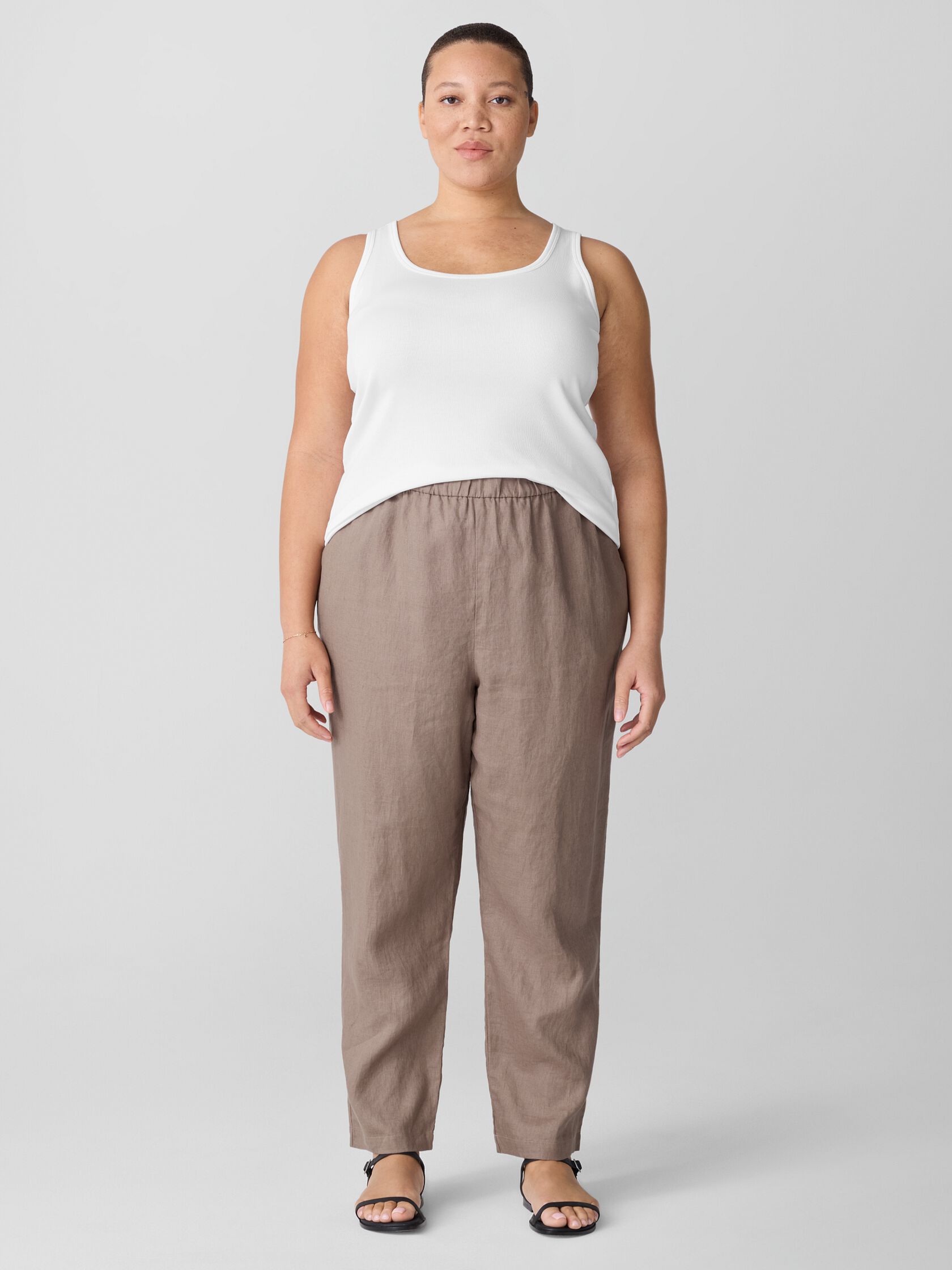 Organic Linen&nbsp;Tapered Pant