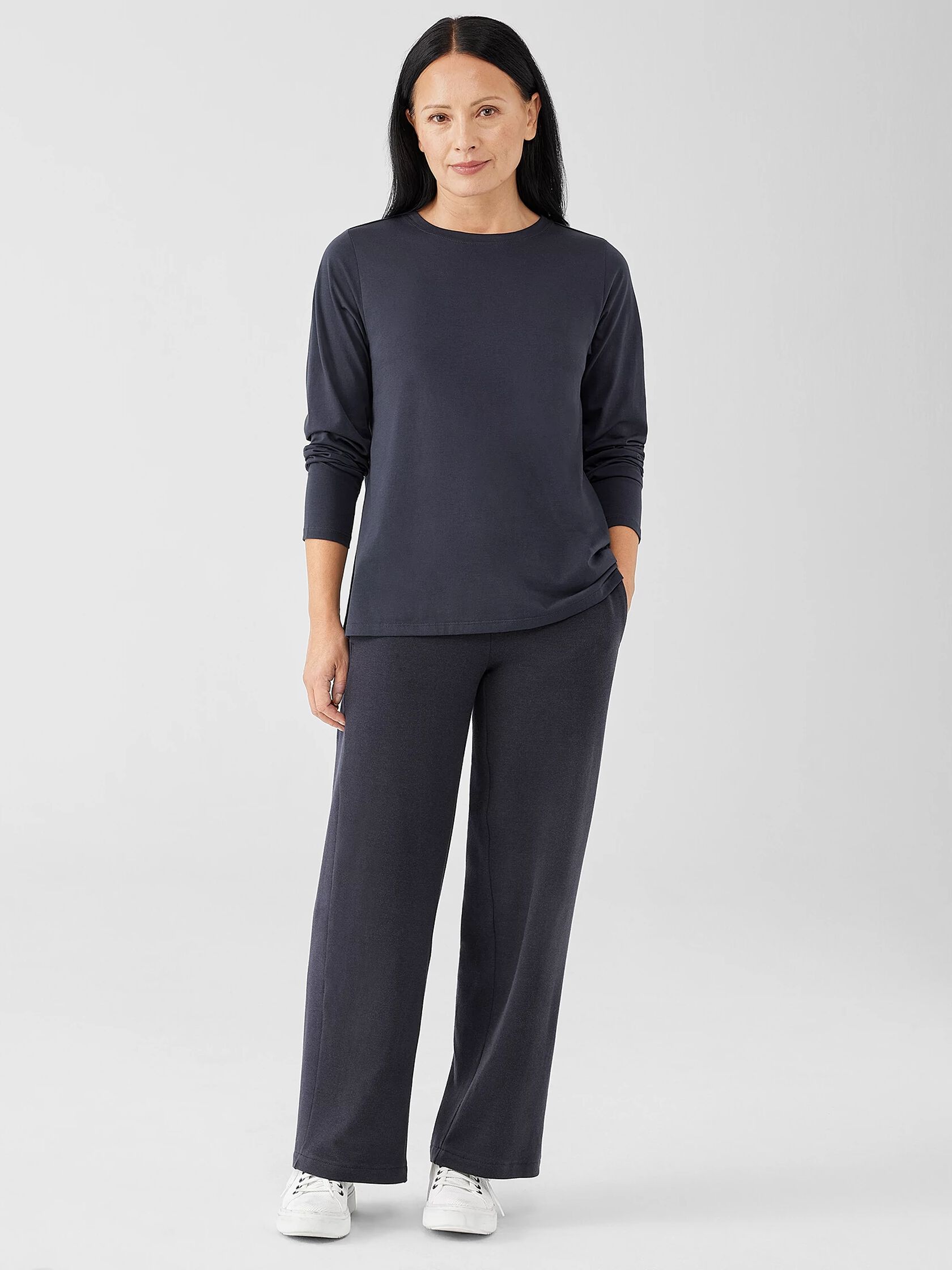 Organic Pima Cotton Jersey Long-Sleeve Tee