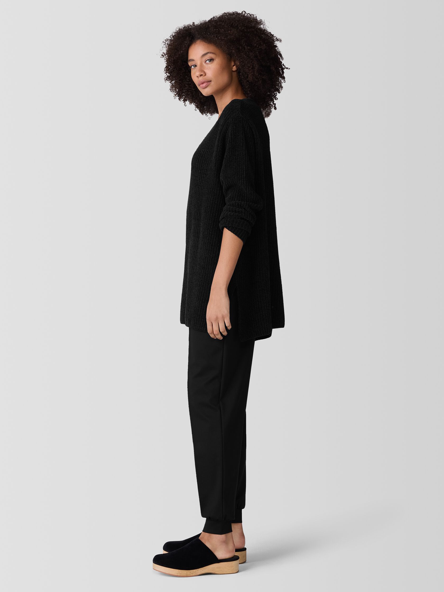 Organic Cotton Chenille V-Neck Top