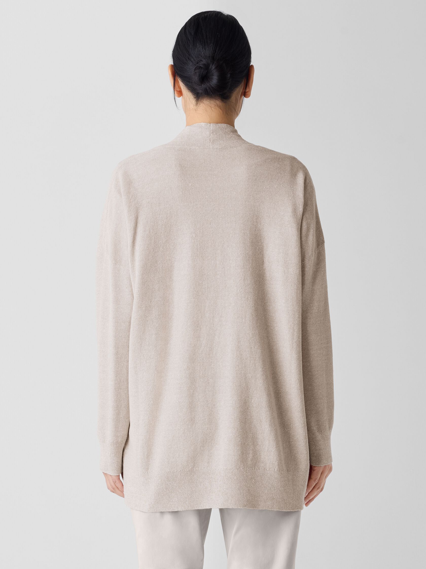 Organic Linen Cotton Long Cardigan