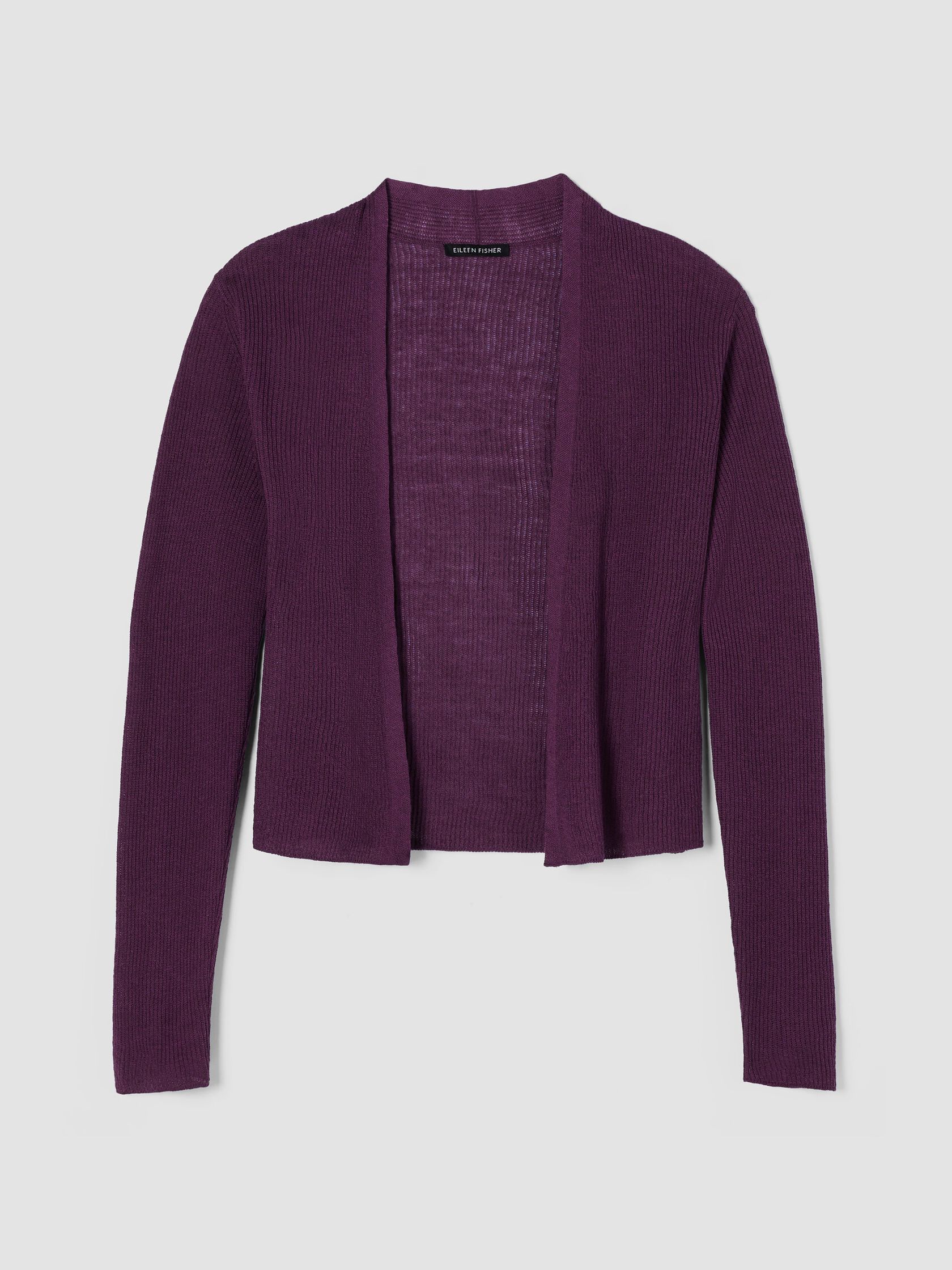 Organic Linen Cotton Cropped Cardigan