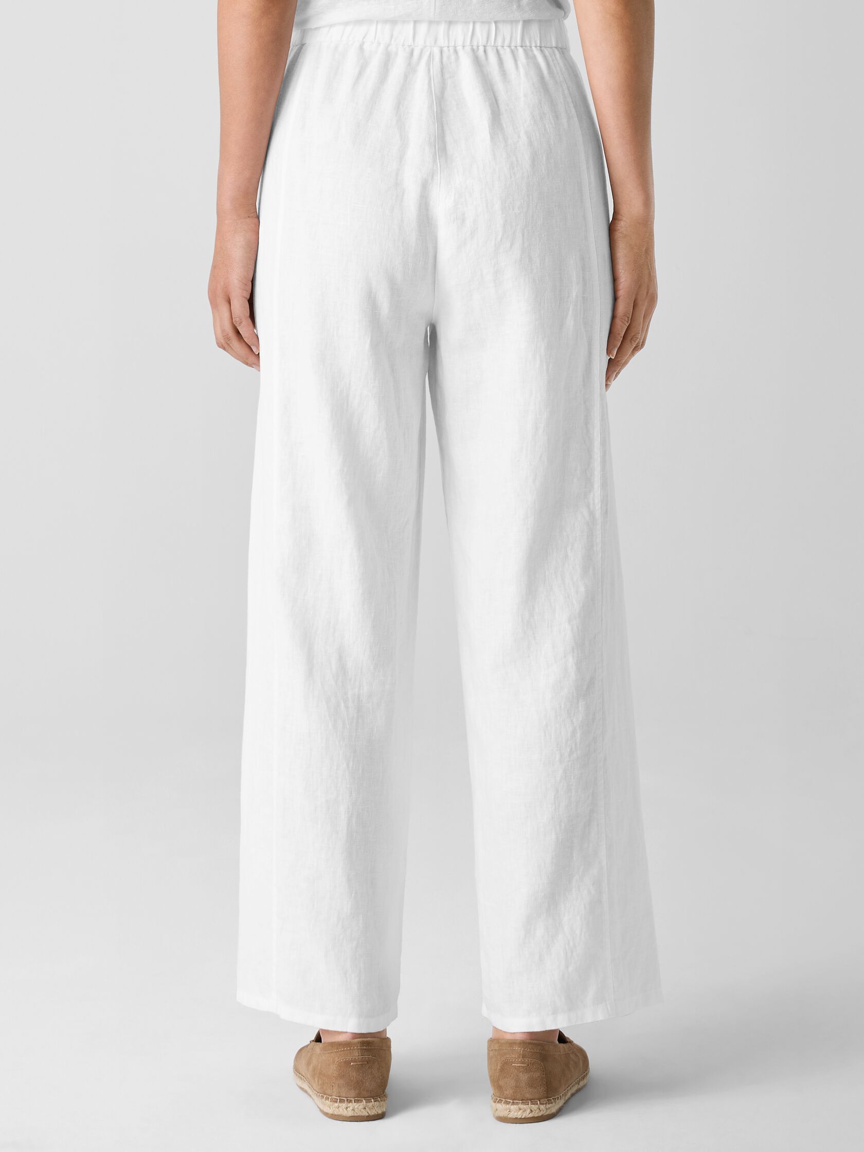 Organic Linen Wide-Leg Trouser Pant
