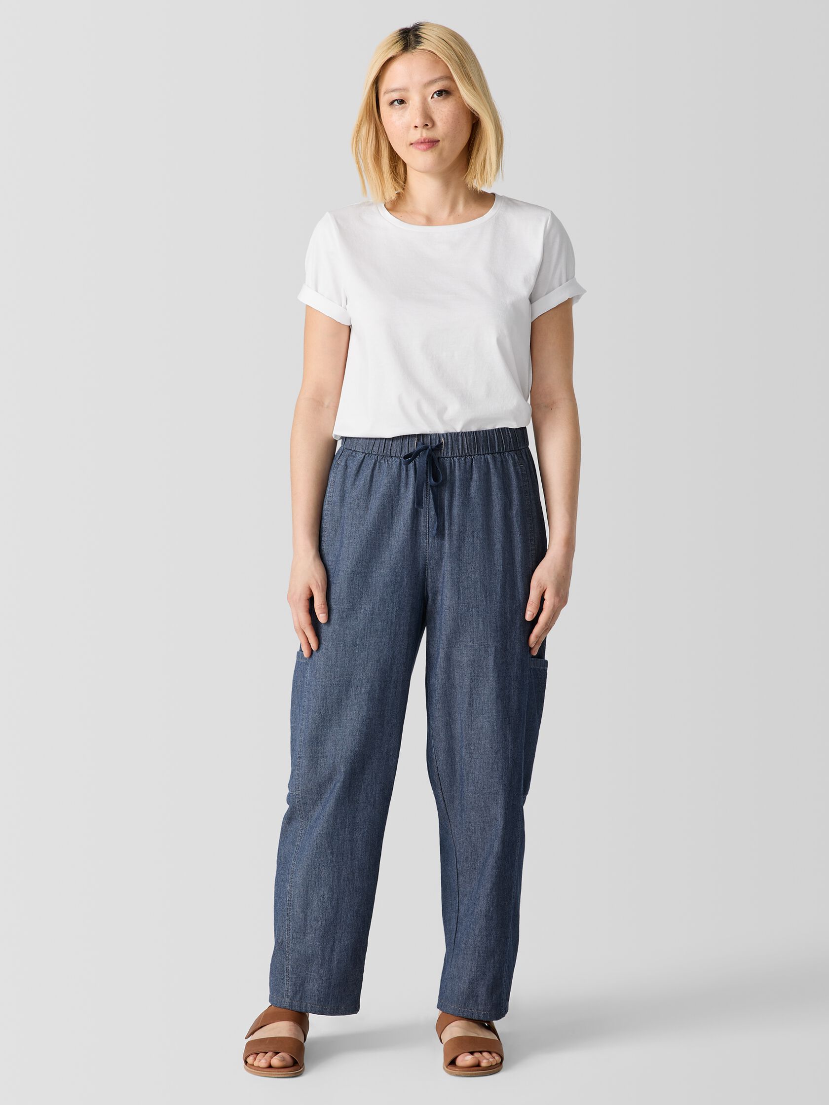 Airy Organic Cotton Twill Cargo Pant