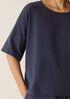 Pima Cotton Stretch Jersey Crew Neck Tee