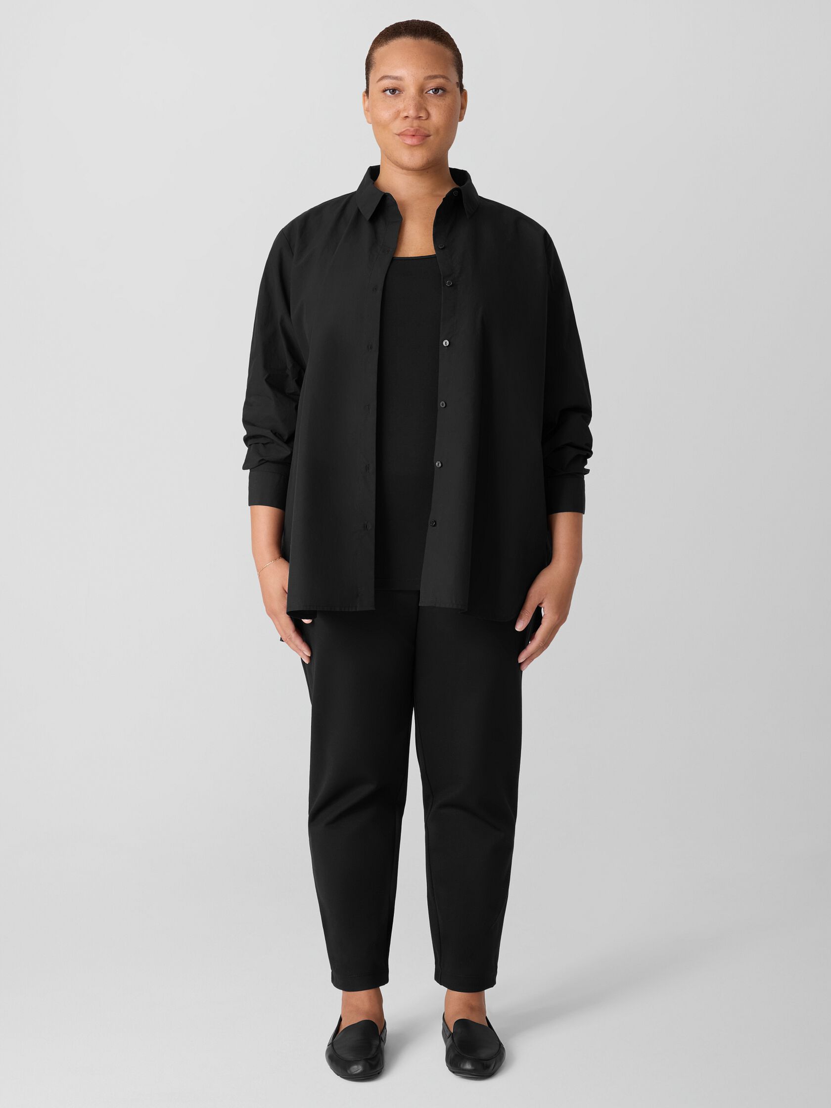 Organic Cotton Poplin&nbsp;Classic Collar Shirt