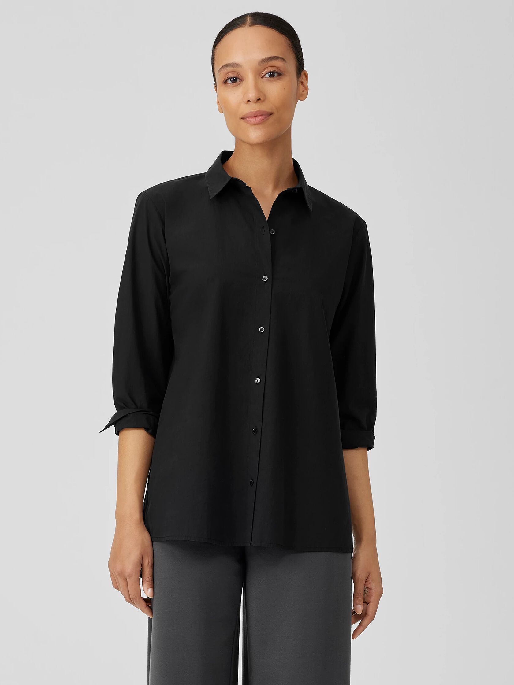 Washed Organic Cotton Poplin Shirt