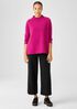 Soft Twill Wide-Leg Pant