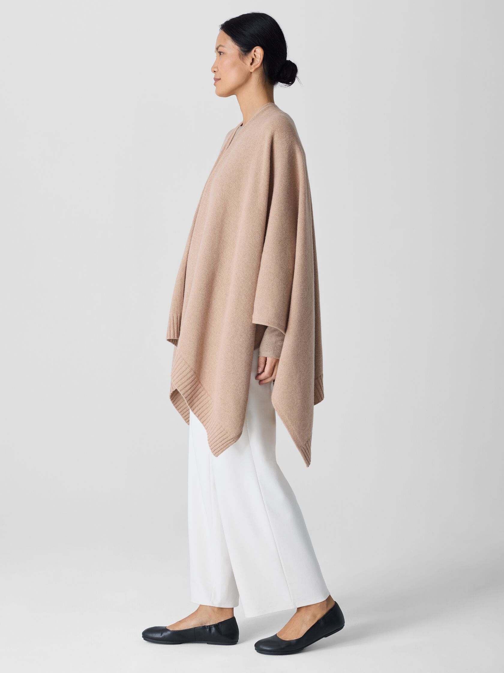 Recycled Cashmere Wool Poncho