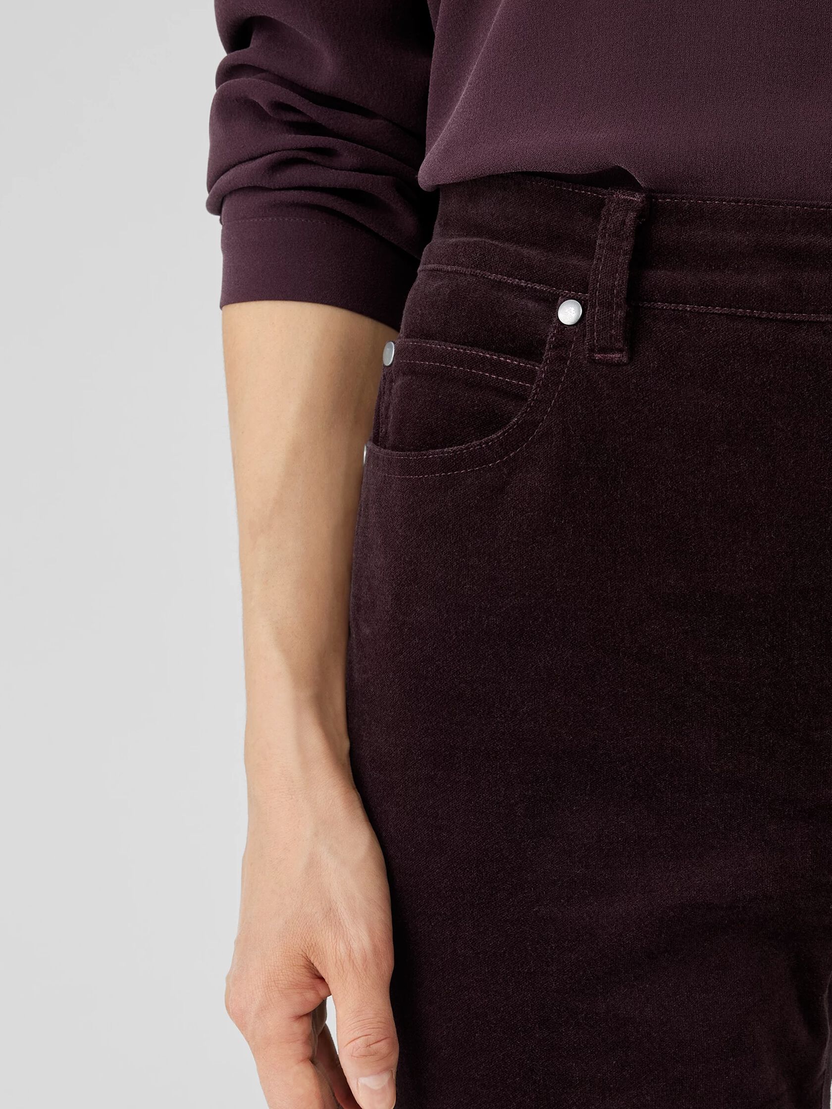 Organic Cotton Stretch Velveteen Pant