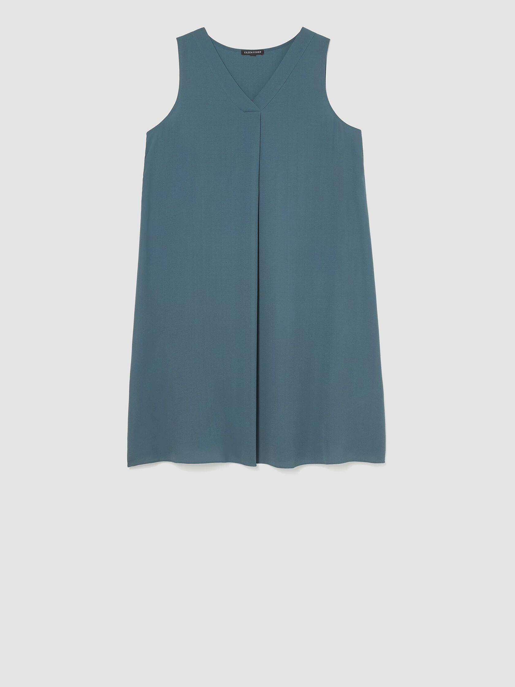 Silk Georgette Crepe Pleated Dress