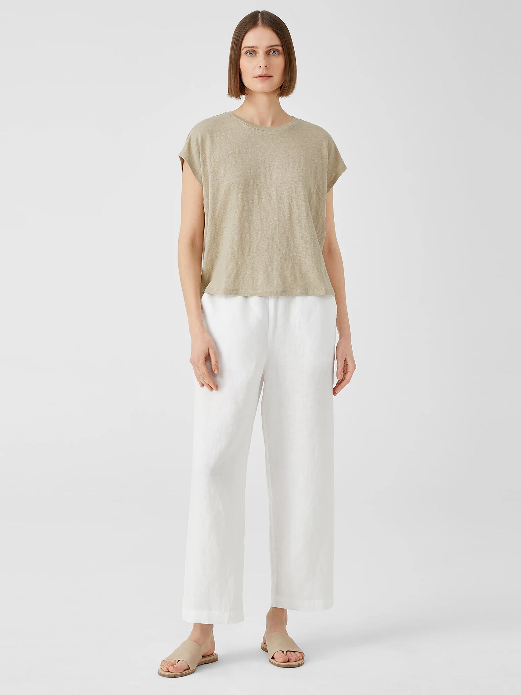 Organic Linen Jersey Square Top