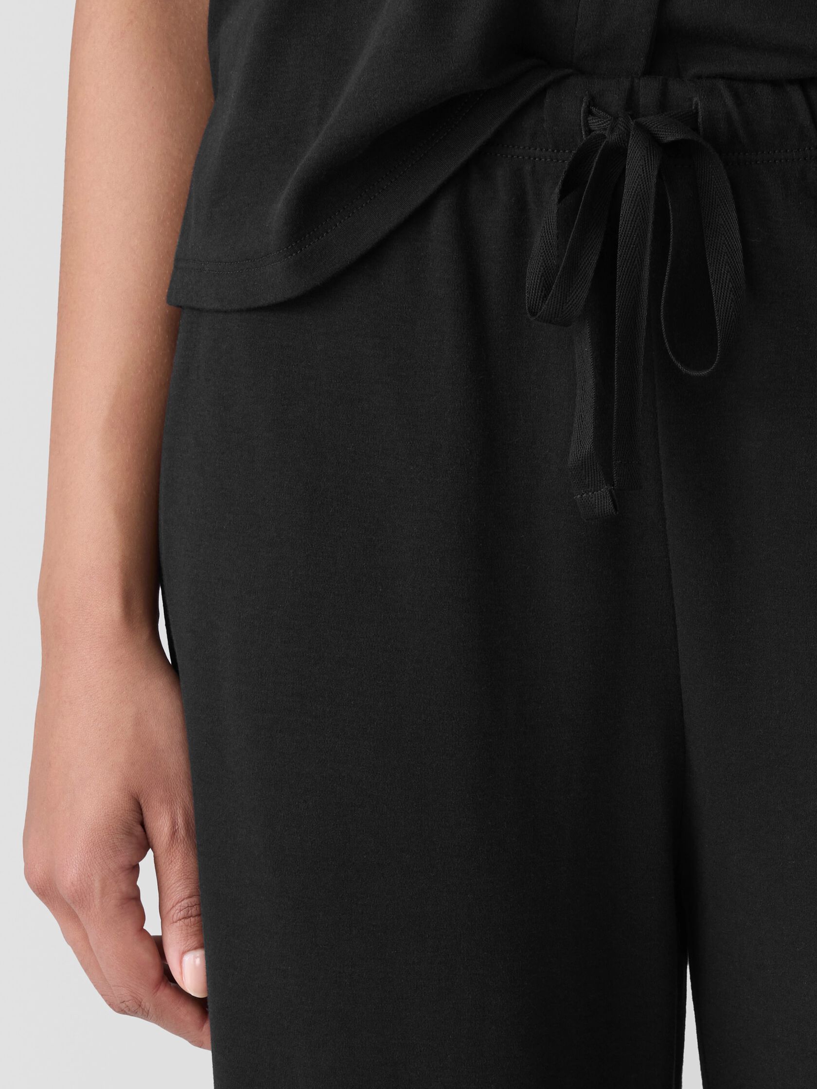 Organic Cotton Interlock Wide-Leg Sleep Pant