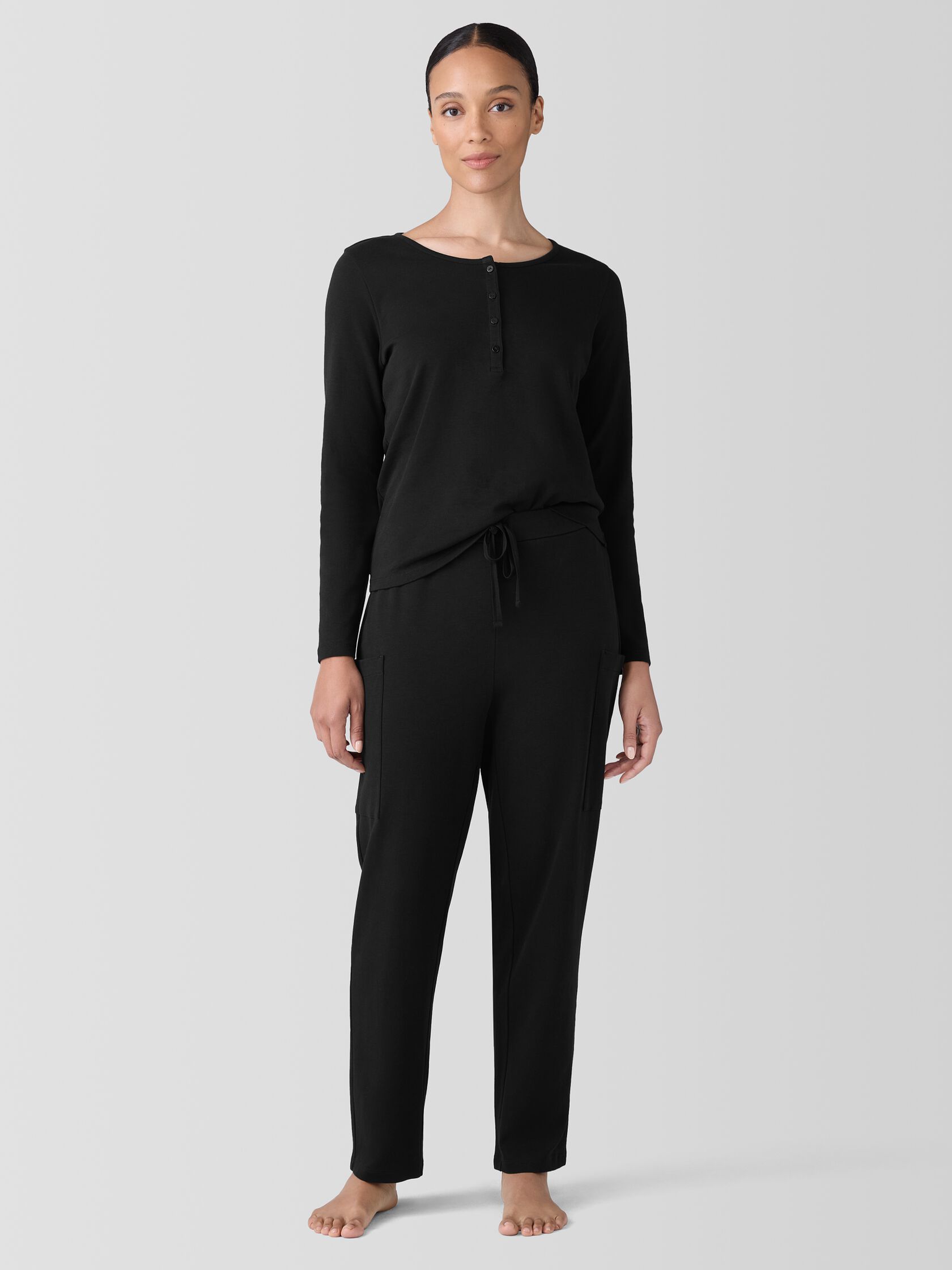 Organic Cotton Interlock Slouchy Sleep Pant