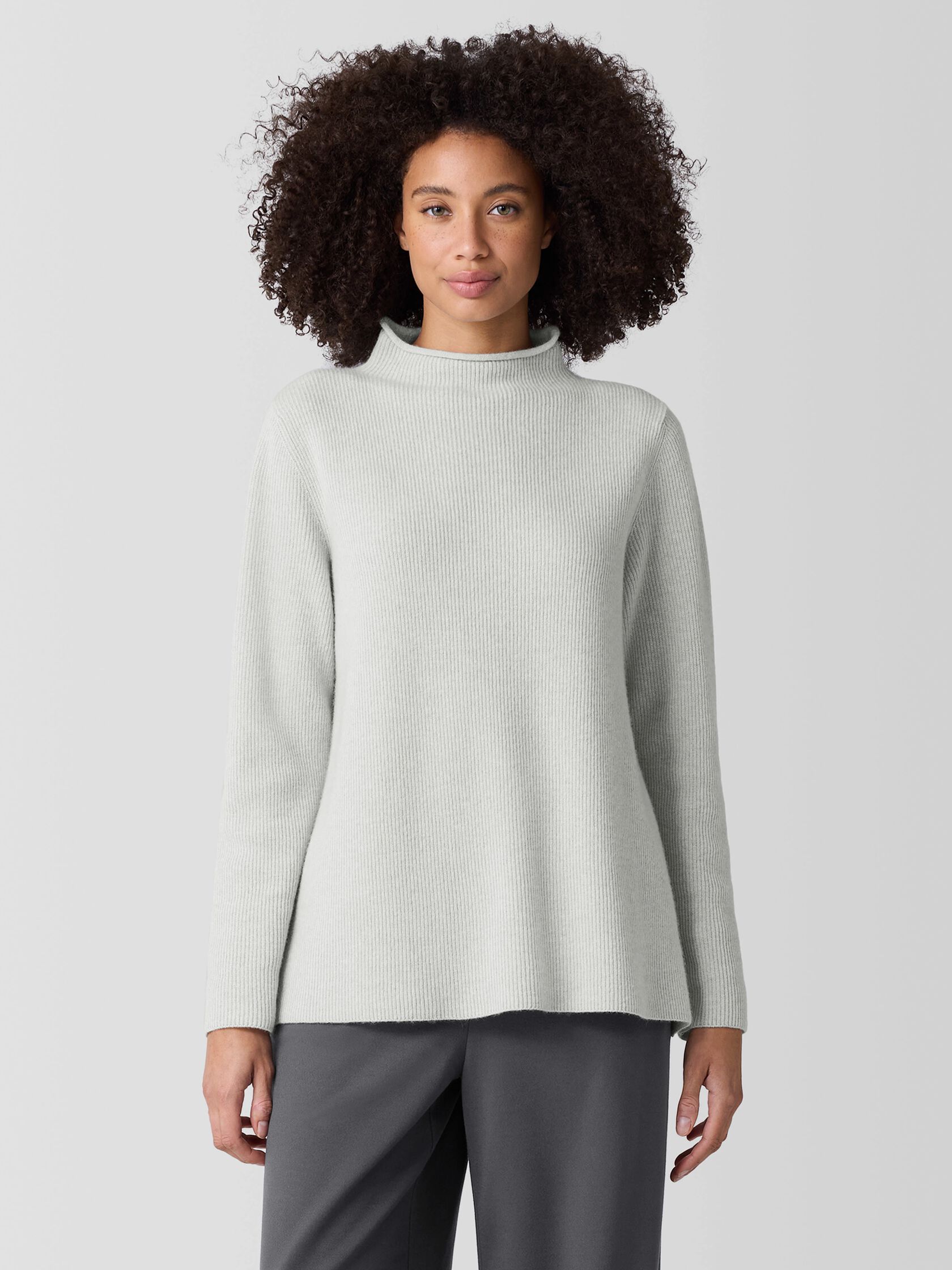 Italian Cashmere Funnel Neck Top