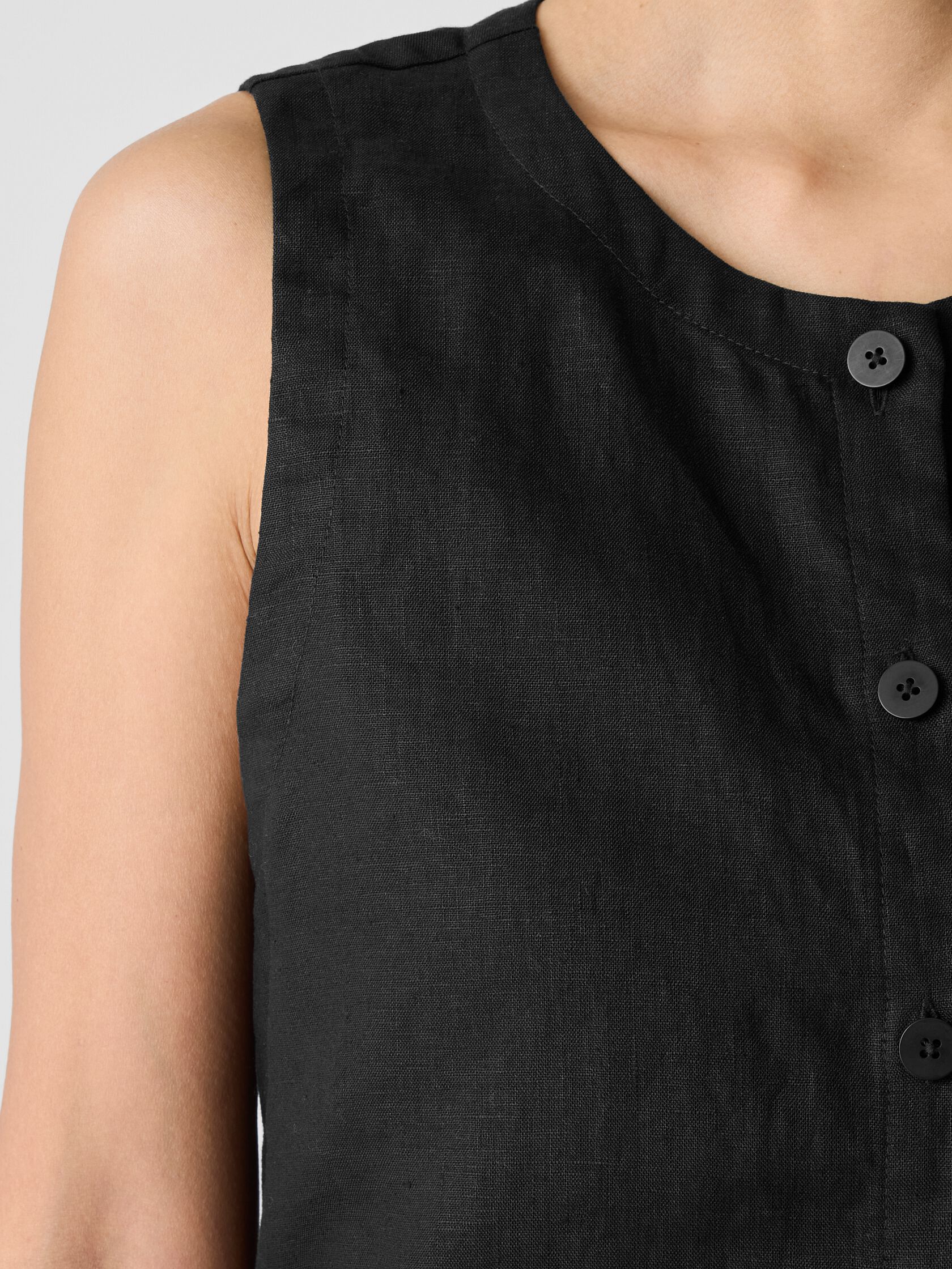 Organic Linen Long Vest