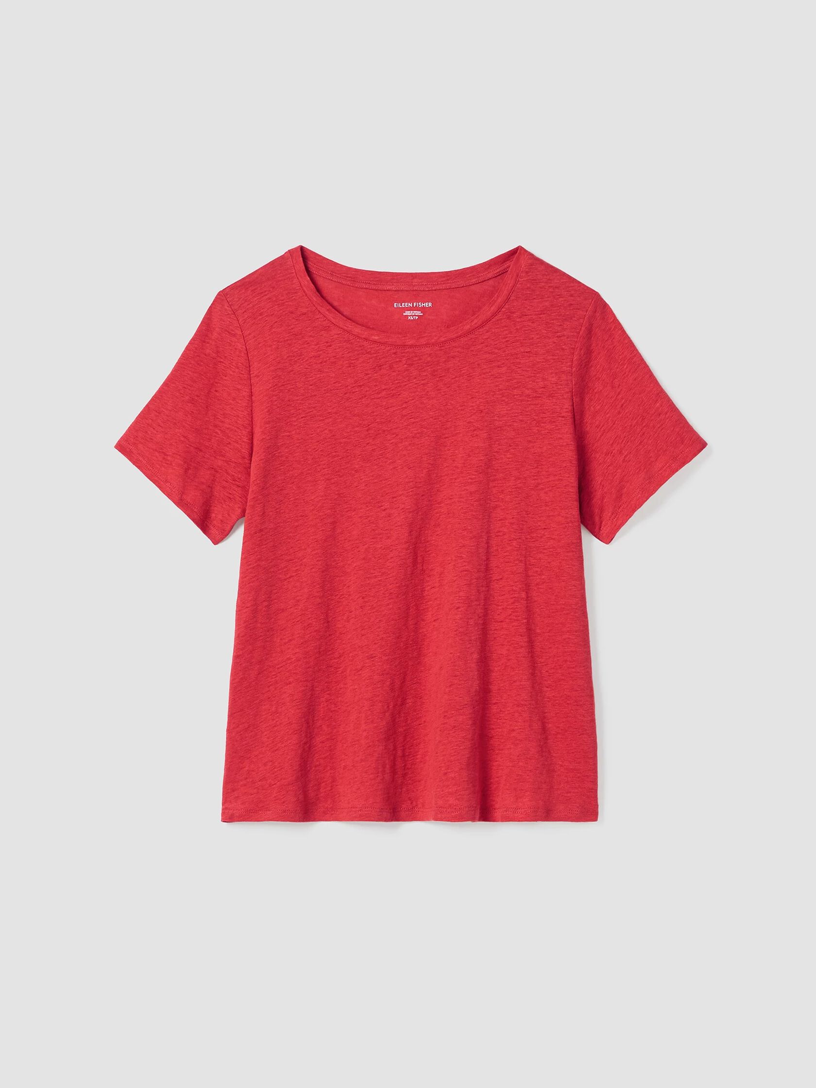 Organic Linen Jersey Crew Neck Tee